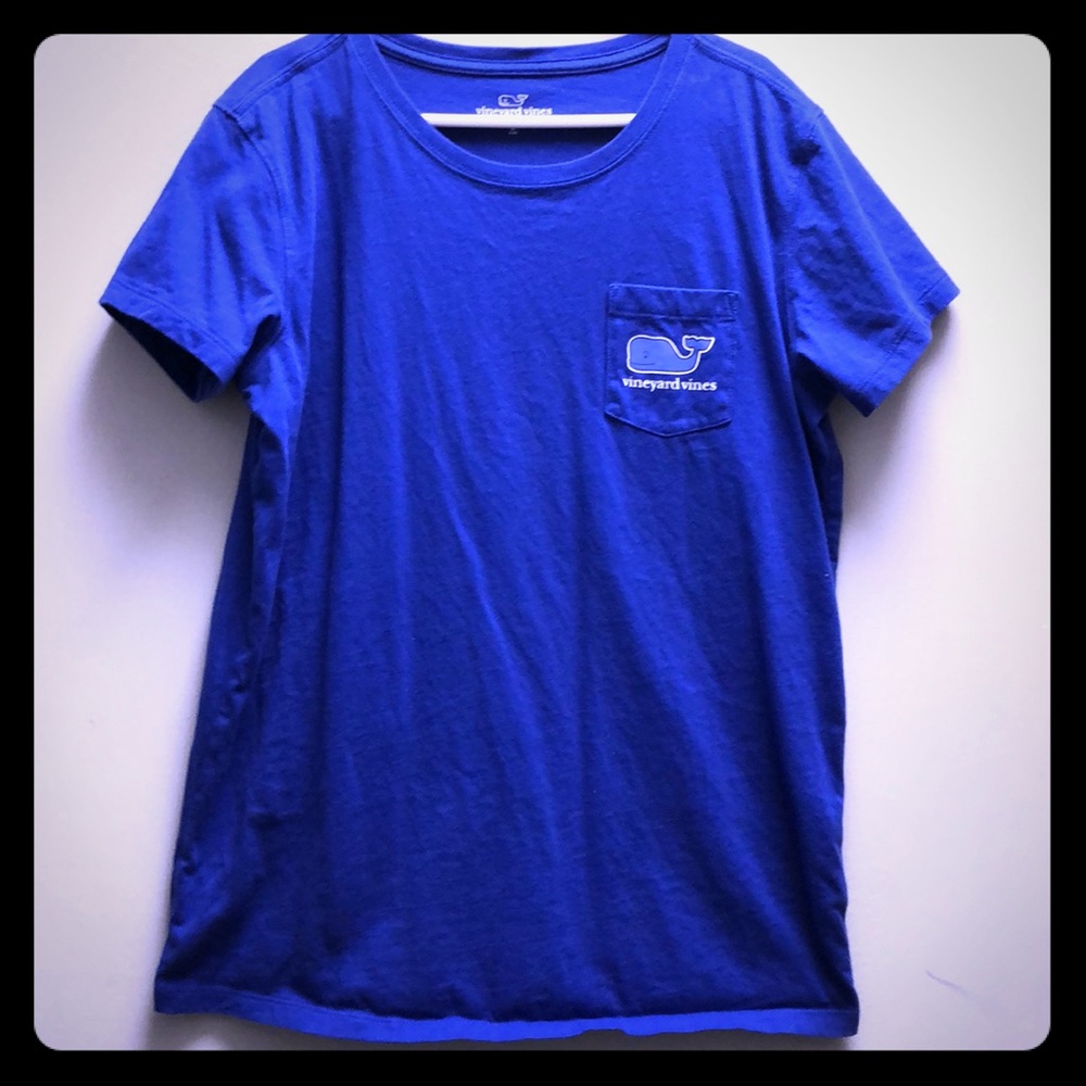 Royal blue Vineyard Vines shirt. Girls large (14)